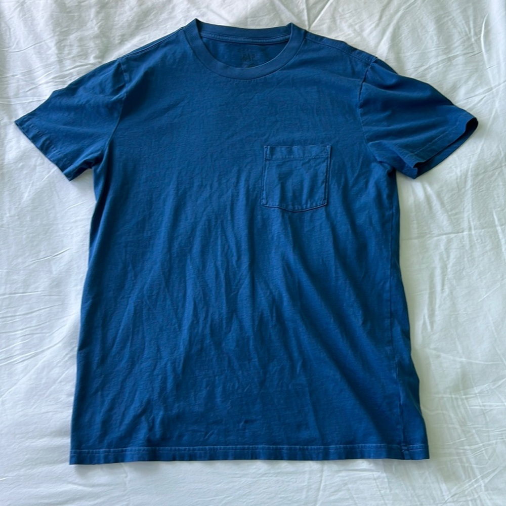 GAP Short Sleeve T-Shirt Blue Medium